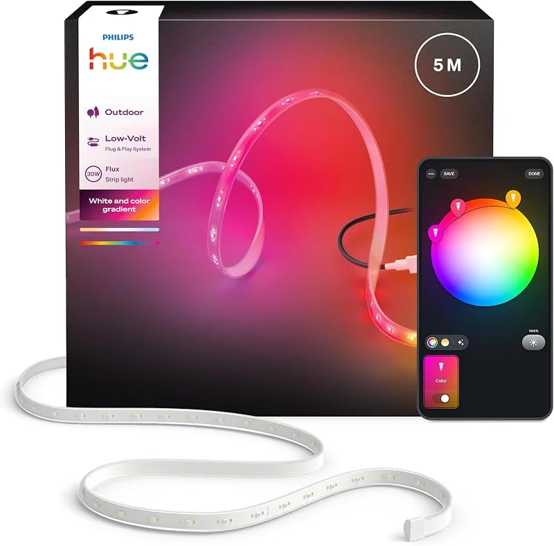 Philips Hue Flux Outdoor LED-Lightstrip, Außenbeleuchtung, 5m — Weihnachtsbeleuchtung