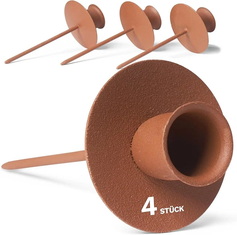 Besuche den Novaliv-Store Novaliv 4er-Set Kerzenteller Adventskranz Kerzenpin ROST Kerzenständer für Stabkerzen Kerzenpick Kerzenhalter für Kränze Kerzentülle Metall Kerzenständer Kerzenpin Adventskranzkerzenhalter Tischdeko — Advent und Tisch
