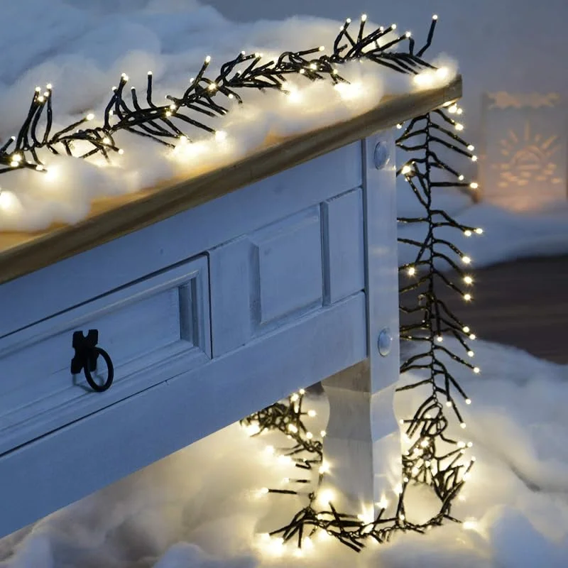 Marke: INtrenDU EXTRA LANG LED Lichterkette warmweiß mit 8 Programmen LEDs für innen und außen Büschellichterkette (25m - 3000LEDs - warmweiß) — Weihnachtsbeleuchtung
