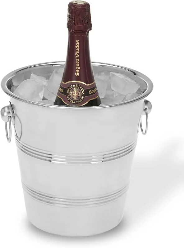 Besuche den Viscio Trading-Store 171429 Eiskübel für Champagner, aus Edelstahl, 22 cm — Küche & Haushalt