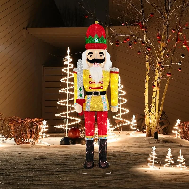 Besuche den COSTWAY-Store COSTWAY Nussknacker Weihnachtsfigur groß aussen, Weihnachtsdeko Outdoor XXL