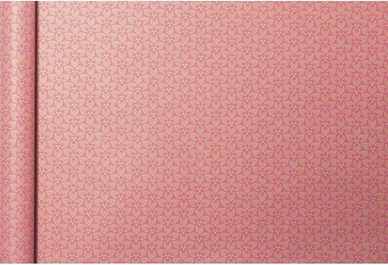 Besuche den Clairefontaine-Store Clairefontaine 223828C - Rolle Geschenkpapier Tiny rolls Kraft mit Blumenmotiven (5 m x 0, 35m, innovative Breite, einfach zum Transportieren, 70g, Blauer Engel) 1 Rolle, rosa — Geschenkverpackung