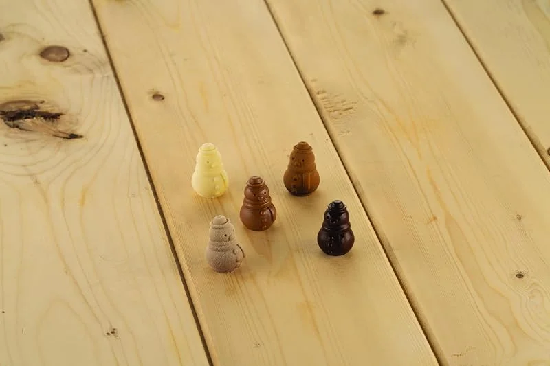 Besuche den silikomart-Store Silikomart Scg062 Snowman Silikonform für Pralinen in Form eines Schneemanns — Weihnachtskueche