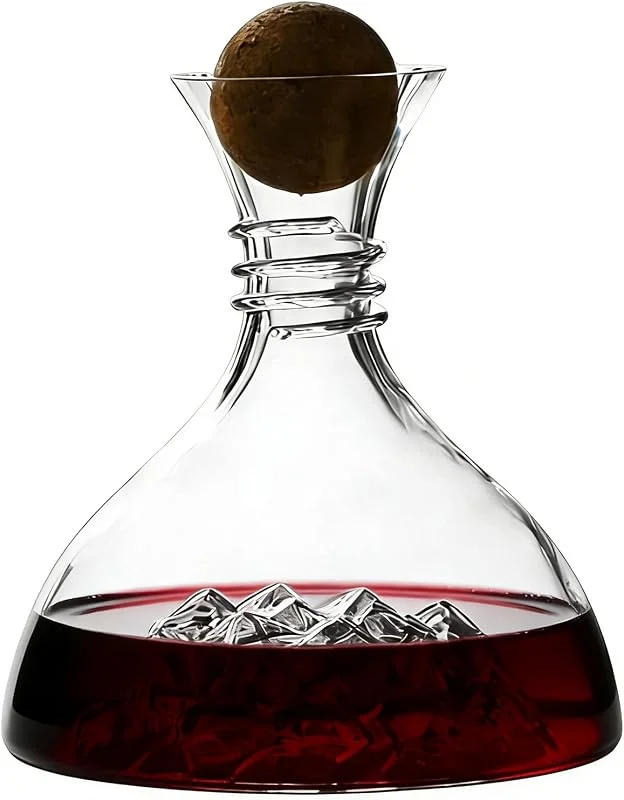 Marke: Generisch Weindekanter - 1800ml Glass Serveware, Large Capacity Wine Aerator for Home, Restaurant, Collectors, Dinner Parties, Tasting Events, Weddings, Bartenders, Bars, Hotels, Clubs, and Dining Room Use — Wein und Festtafel