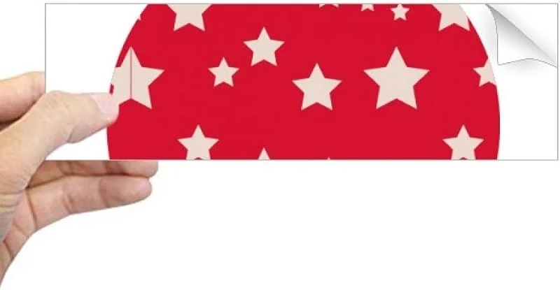 Marke: DIYthinker DIYthinker Weihnachtsstern Rot Festival Rechteck Bumper Sticker Notebook Fenster Aufkleber — Weihnachtsdeko