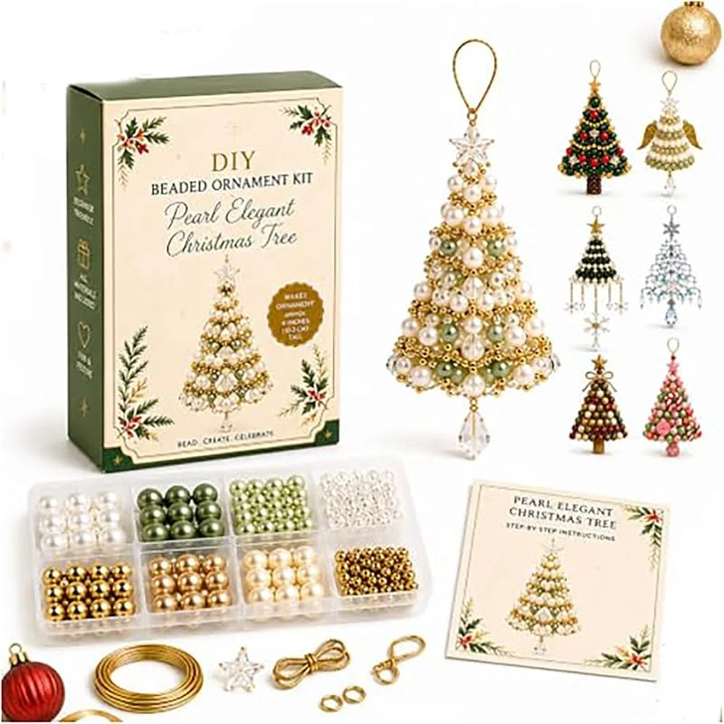 Marke: Generic DIY-Weihnachtsbaumschmuck-Set Mit Perlen (E) — Weihnachtsdeko