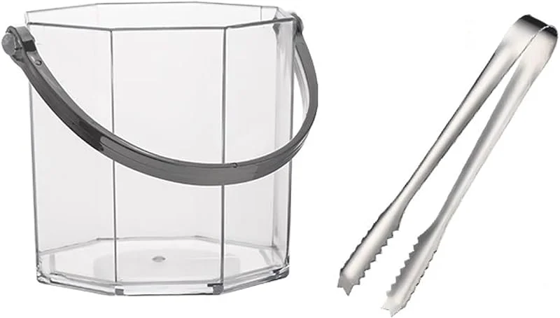 Marke: Lijiaxiuyc-101 eiskübel Acryl-Eiskübel mit Zange und Griffen, 950 ml, Kunststoff, Weinkübel, Flaschengetränkekühler, Wanne, Eiswürfelkübel, Champagner, Wein, Bier, Getränke sektkübel — Wein und Festtafel