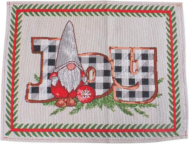 Marke: RWAJZAX Weihnachtliche Platzsets, waschbar, Weihnachtsmann, Weihnachtsbaum, Urlaub, Esstisch, dekorative Isolierung, Ausrüstung, Platzsets, Weihnachtsplatten — Küche & Haushalt