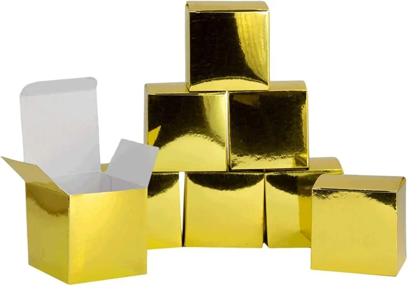 Besuche den Oblique Unique-Store Oblique Unique® 8 Pappschachteln für DIY Adventskalender Advent Kisten Boxen Schachteln Glänzend für Weihnachten zum Basteln Befüllen Dekorieren - Farbe wählbar (Gold) — Geschenkverpackung