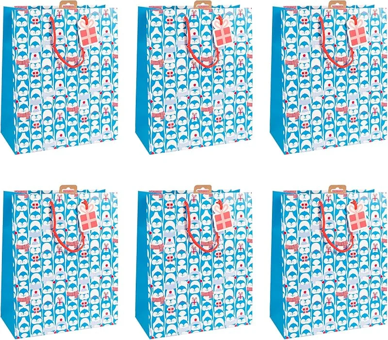 Besuche den Eurowrap-Store Clairefontaine X-30915-2Cpack 6 Geschenktüten Excellia 26, 5x14x33cm Pinguin — Geschenkverpackung