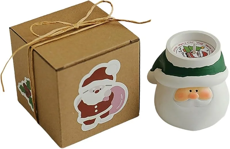 Marke: Generisch Duftkerzen für Weihnachten, Weihnachtsmann-Form, Aromatherapie-Tisch — Kerzenlicht Abendessen