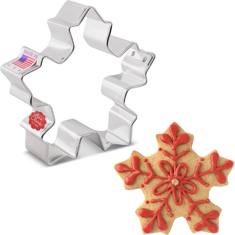 Besuche den Ann Clark Cookie Cutters-Store Ann Clark Festliche Ausstechform, Schneeflocke, 8, 3 cm — Weihnachtskueche