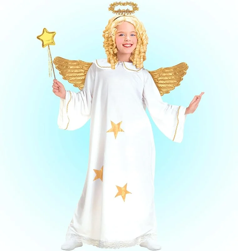 Besuche den W WIDMANN MILANO Party Fashion-Store W WIDMANN MILANO Party Fashion - Kinderkostüm Engel, Kleid, Heiligenschein, Christkind, Weihnachten, Fasching — Weihnachtsmode