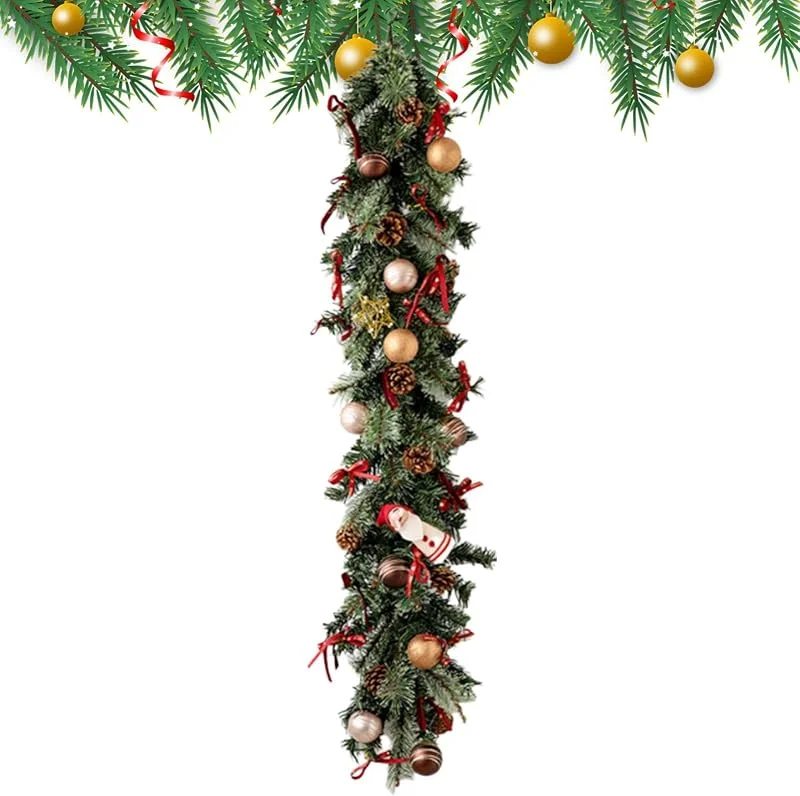 Marke: Generisch Künstliche Weihnachtsgirlande, künstliche Feiertagsgrün-Dekorationen — Weihnachtsdeko