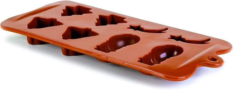 Marke: IBILI IBILI Chocolate Mould Christmas 21x10, 5x2, 5 cm Silicone, Brown, 21 x 10.5 x 2.5 cm — Weihnachtskueche