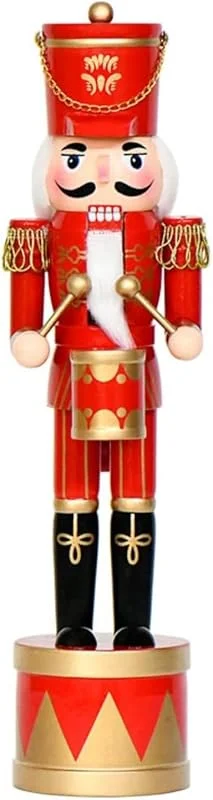 Marke: TAIZhiChen nussknacker mit Trommel 36 cm groß nussknacker-Figur handbemalt nussknacker-Soldat für sammler, weihnachtsdekoration, tischdeko, Kamin, Z3625