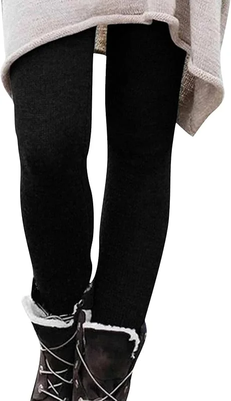 Marke: Generisch Generisch Winterleggings Damen Lang Gefüttert - Bunte Leggings Damen Bunt Winter Thermoleggings Große Größen High Waist Stretch Strumpfhosen Push Up Blickdicht Yogahose Warme Winterhose Sportleggins — Weihnachtsmode
