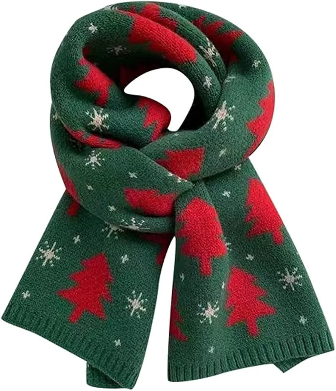 Marke: Generisch Generisch Kuschelig Wendeschal Hirsch Weihnachtsschal Strickschal Weicher Warmer Winter Schal Baumwolle Tuch Stola Übergangsschals Ray Weihnachten Weihnachtskleid Für Damen Lustig — Weihnachtsmode
