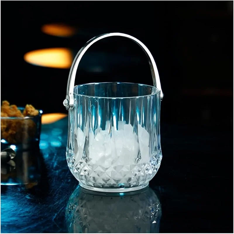 Marke: Lijiaxiuyc-101 eiskübel Eiskübel, Farbe, Acryl, Sektkübel, Aufbewahrung von Eiswürfeln, Eimer for Zuhause, Bar, kleiner Eiskübel, geeignet for 1 Flasche Wein, Champagner oder Bier sektkübel(Transparent) — Wein und Festtafel