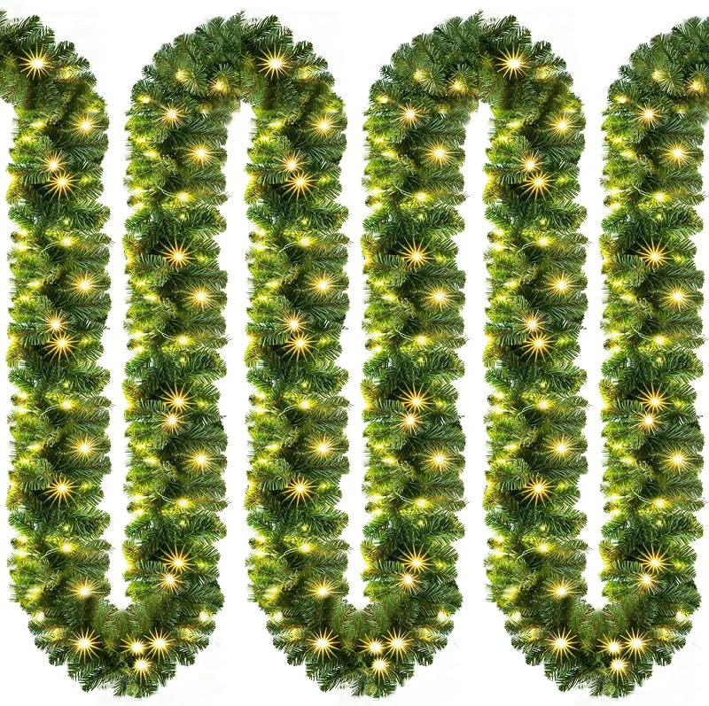 Besuche den CASARIA-Store CASARIA Weihnachtsgirlande mit Beleuchtung 5m 100 LEDs — Weihnachtsdeko