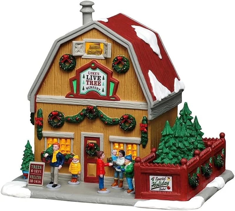 Marke: Lemax Lemax Luke's Live Tree Nursery beleuchtetes Gebäude #65557 — Weihnachtsdeko