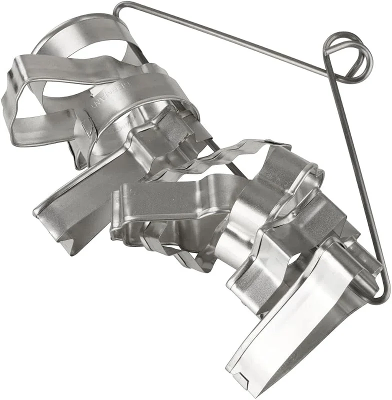 Besuche den Zenker-Store Zenker 10er Ausstecher-Set, Ausstecher mit unterschiedlichen Weihnachtsmotiven, Set für Kekse und Plätzchen, Farbe: silber, Menge: 1 x 10er Set — Weihnachtskueche