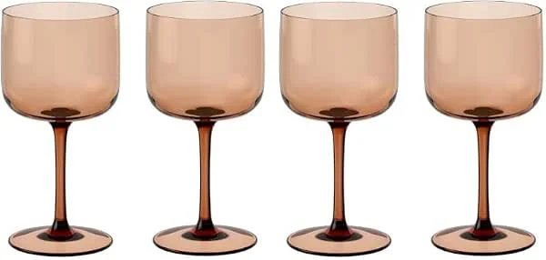 like. by Villeroy & Boch – Like Glass Weinglas Braun, Spülmaschinenfest, Gläser, Weingläser, Trinkgeschirr, Kristallglas (Packung mit 2) — Wein und Festtafel