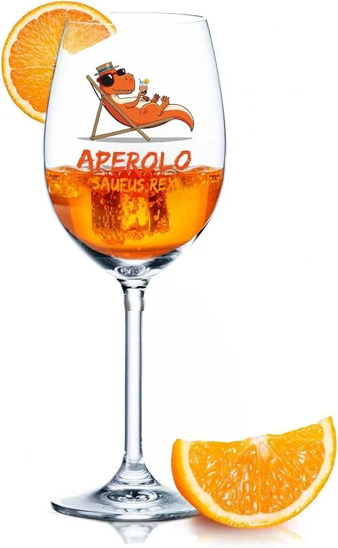 Besuche den GRAVURZEILE-Store GRAVURZEILE Aperol Glas - Aperolo Saufus Rex - Personalisiert mit Namen - Geschenkidee für Aperol Spritz & Cocktail Liebhaber - Weinglas für Sangria & Lillet — Wein und Festtafel