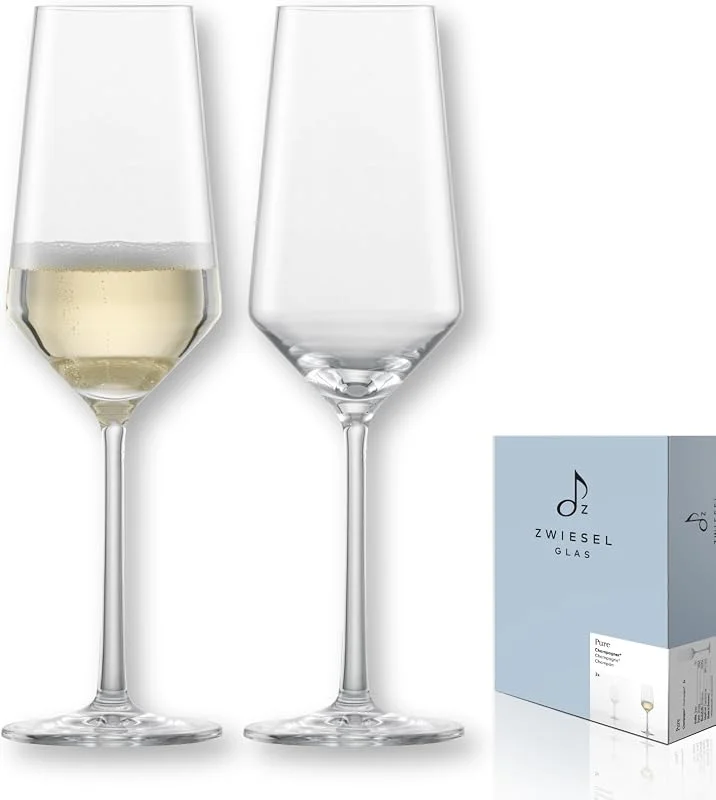 Besuche den Zwiesel Glas-Store Zwiesel Glas Champagner Gläser Pure (2 Stk), Made in Germany — Wein und Festtafel