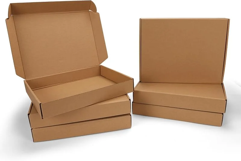 Besuche den HORLIMER-Store HORLIMER 6 Stück Versandkarton Flache Karton Box, 330x254x50 mm Mailer Boxen, Verpackungskartons aus Wellpappe für Warensendung, Geschenkbox, Faltkarton, Postkarton(Braun) — Geschenkverpackung