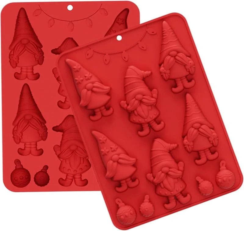 Marke: Generisch Weihnachts-Schokoladenform, Backformen für die Herstellung von Schokolade, leicht zu lösen, Backzubehör für Gummiseife, Dessert, Pudding, Ton, Cupcake-Topper — Weihnachtskueche