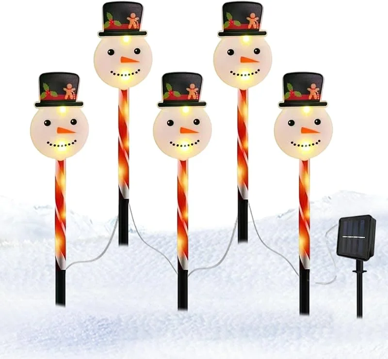 Marke: Dtaigou Leuchtende Weihnachtsstecker Solarbetrieben Wasserdicht Schneemannform — Weihnachtsbeleuchtung
