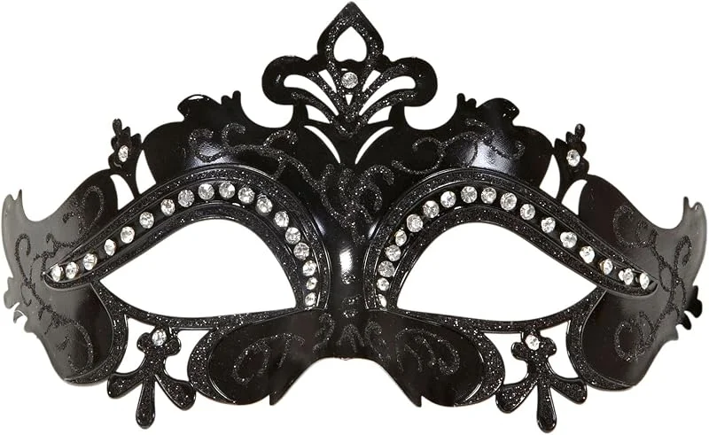 Besuche den W WIDMANN MILANO Party Fashion-Store W WIDMANN MILANO Party Fashion 11643 - Maske Venedig, rot mit Glitzer und Strass, venezianische Maske, Karneval, Mottoparty — Weihnachtsmode