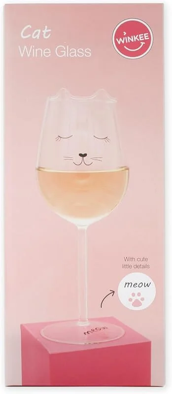 Besuche den Winkee-Store Winkee - Katzen Weinglas I Das Rotweinglas oder Weißweinglas für Dein Gläser Set I Geschenke für Frauen — Wein und Festtafel
