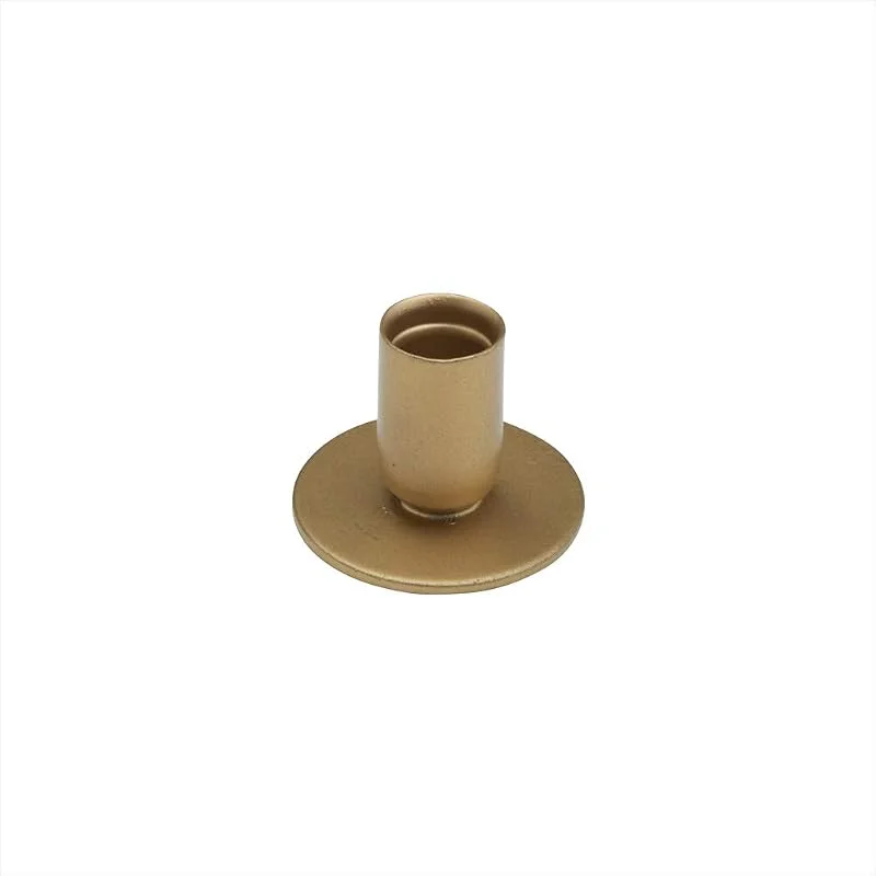 Besuche den NKlaus-Store NKlaus Kerzenhalter, Gold, 4, 5cm hoch, für Tafel- und Stabkerzen, Eisen — Kerzenlicht Abendessen