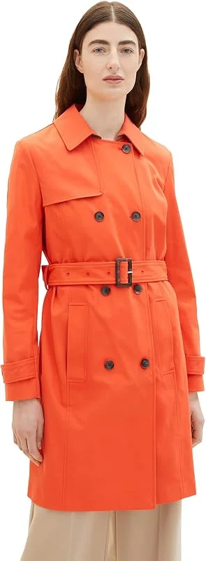Besuche den TOM TAILOR-Store TOM TAILOR Damen Basic Trenchcoat mit Gürtel — Weihnachtsmode
