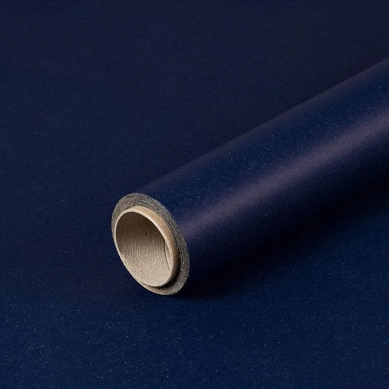 Marke: Natürlich verpacken Geschenkpapier Dunkelblau, einfarbig, Geburtstagspapier, Kraftpapier, 0, 70 x 10 m — Geschenkverpackung
