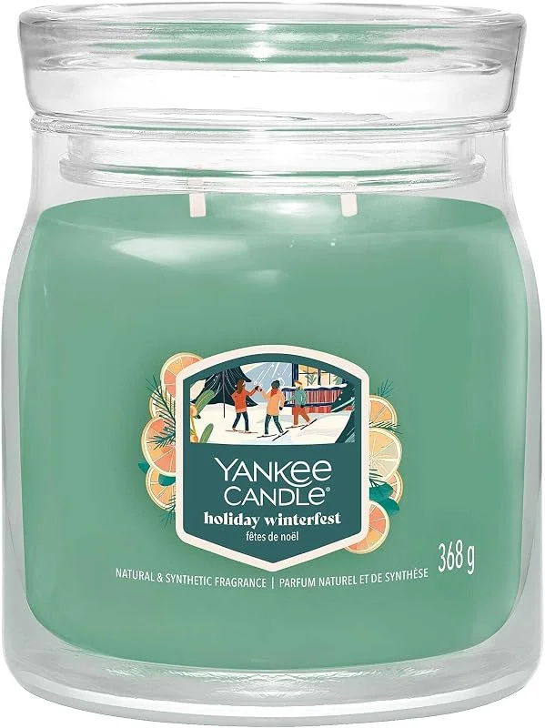 Besuche den Yankee Candle-Store Yankee CAandle Mid Holiday Winterfest — Kerzenlicht Abendessen