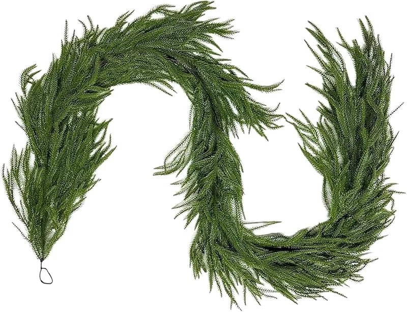 Marke: Générique Künstliche -Kieferngirlande, künstliche Tannengirlande, Außenkranz, realistische Hausdekoration für Fenster, , Kamin, Innentür, Rampe und — Weihnachtsdeko