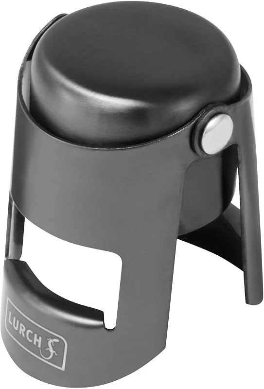 Besuche den Lurch-Store LURCH 240780 Sektflaschen- und Champagnerflaschenverschluss zum luftdichten und auslaufsicheren Verschließen Smokey Grey — Wein und Festtafel