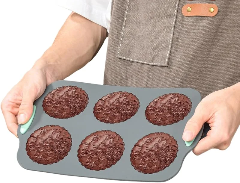 Marke: Generisch Backform – Silikon-Kuchenform für den Urlaub, 6 Tassen, Design mit Antihaftbeschichtung, Backblech für Brot, Kekse, Schokolade, Ei, Seife, Weihnachts-Kochen — Weihnachtskueche