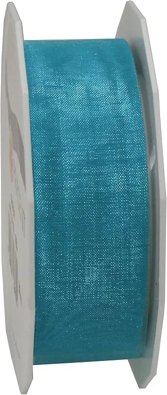 Besuche den PRÄSENT-Store PRÄSENT C.E. Pattberg Sheer Organzaband türkis, 25 m Geschenkband zum Einpacken von Geschenken, 25 mm Breite, Zubehör zum Dekorieren & Basteln, Dekoband — Geschenkverpackung