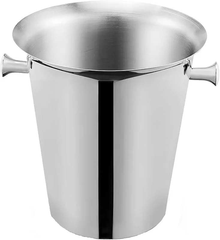 Marke: Lijiaxiuyc-101 eiskübel aus Edelstahlmaterial, glänzende und helle Eiskübel for Partys, 5-Liter-Champagnerkübel for Weihnachtsfeiern, Grillabende im Hinterhof, Verwendung in Bars im Freien sektkübel — Küche & Haushalt