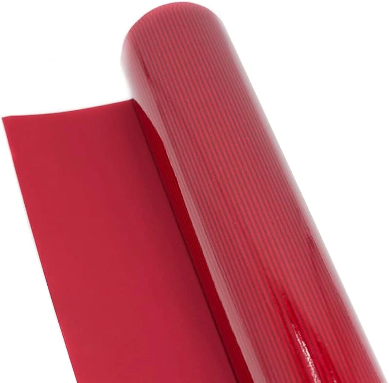 Marke: Star Jewelry STAR Geschenkpapier gestreift 70cm x 2m Rolle beidseitig glänzend matt Packpapier Bastelpapier rot bordeaux — Geschenkverpackung