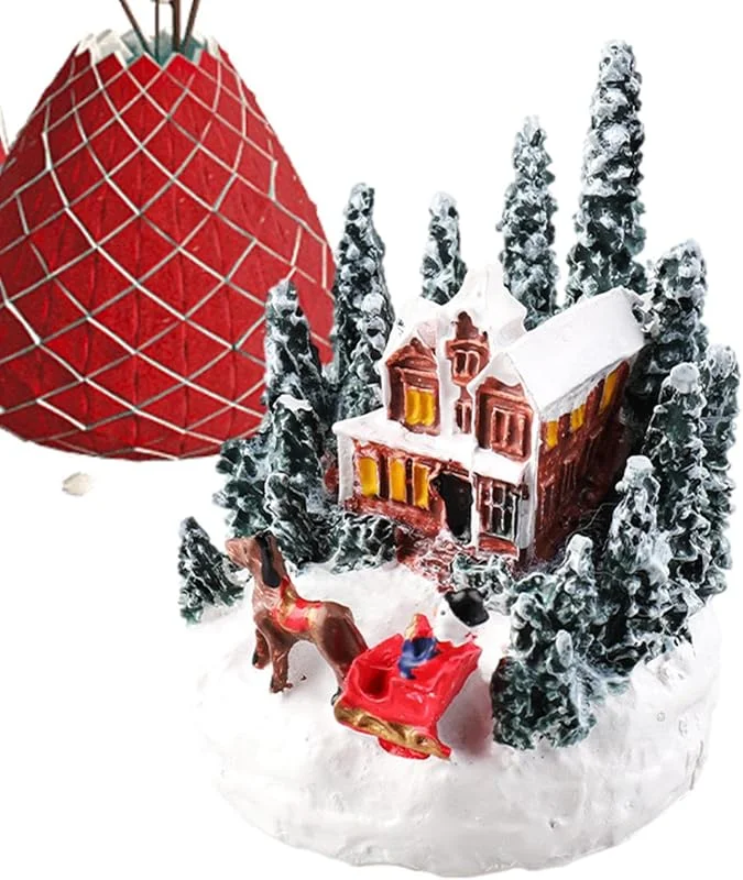 Marke: Generic Leuchtendes Weihnachtshaus Cartoon Mikrolandschaft Kollektion Souvenir — Weihnachtsdeko
