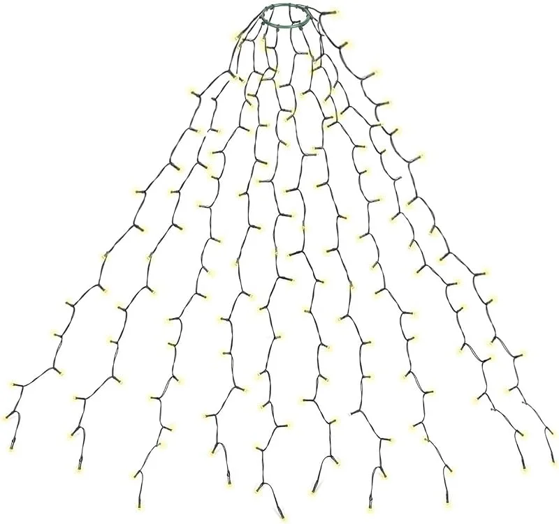 Besuche den SALCAR-Store SALCAR LED Weihnachtsbaum Lichterkette 3m Überwurf 350er LEDs, Warmweiß — Weihnachtsbeleuchtung