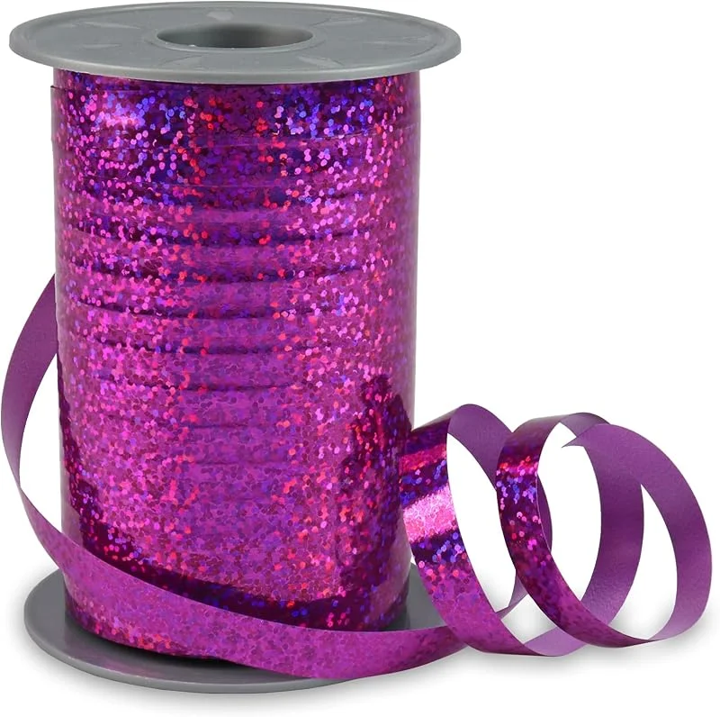 Besuche den PRÄSENT-Store C.E. Pattberg Prasent-Holly Ringelband, magenta, 200 m Rolle, 10 mm breit, Polypropylen, 10 mm - 200 m — Geschenkverpackung