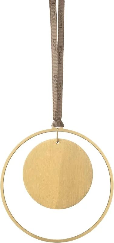 Besuche den blomus-Store blomus Weihnachtsschmuck 4er Set KITAI, Kugeln in Gold, Ø 8 cm, Weihnachtsbaum Deko aus Eisen, Christbaumschmuck mit 2 verschiedenen Satinbändern inkl. Geschenkbox — Weihnachtsdeko
