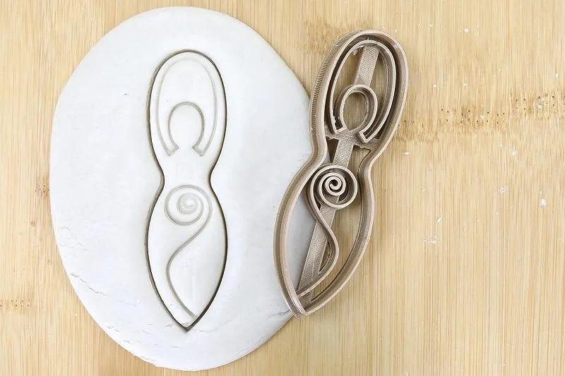 Besuche den my3dbase-Store Spiral Goddess cookie cutter Fondant Keksstempel, Ausstechform keksausstecher PLA ca.8cm — Weihnachtskueche