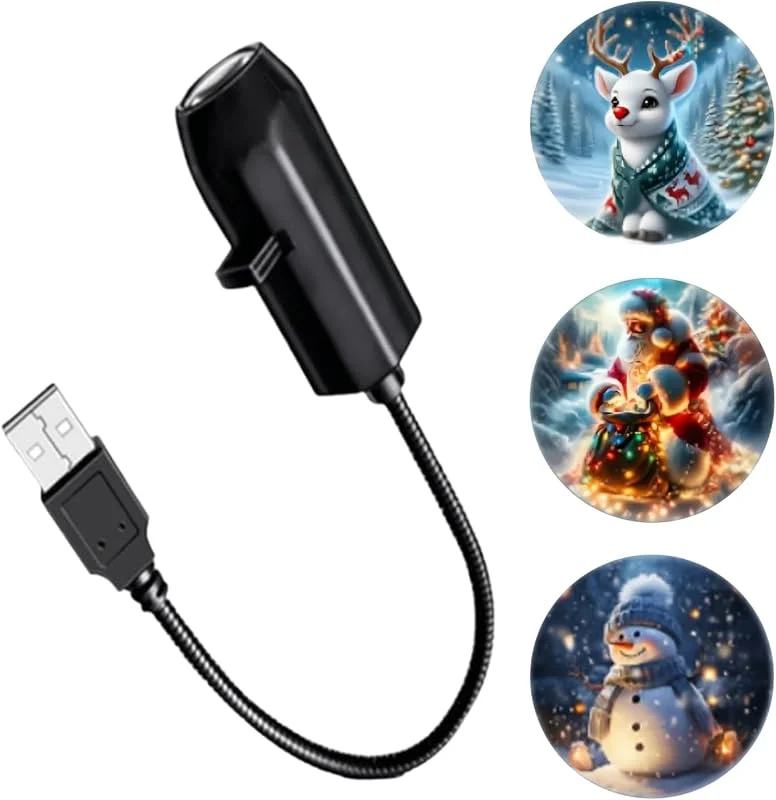 Marke: Generic Weihnachtsprojektor, 3 Motive, Schneeflocken, LED, Dekoration für Haus — Weihnachtsbeleuchtung